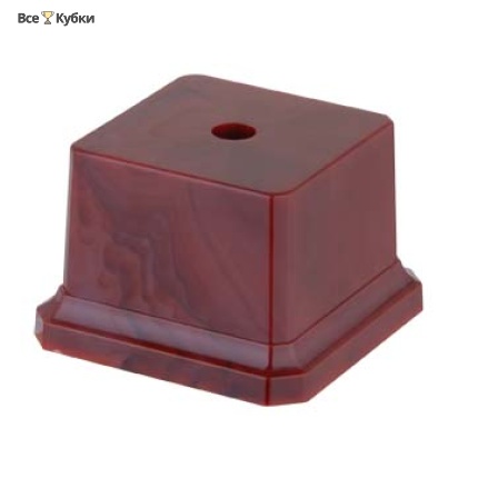 Цоколь BS 001/BR C (пластик коричневый, 110х110х65 мм)
