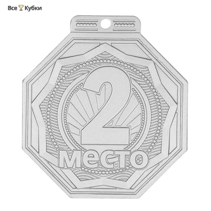 Медаль MZP 501-55/SM 2 место (50х55мм, s-2 мм)