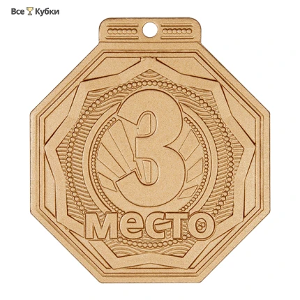 Медаль MZP 501-55/BM 3 место (50х55мм, s-2 мм)