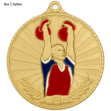 Медаль MZP 622-55/G гиревой спорт (D-55мм, s-2 мм)