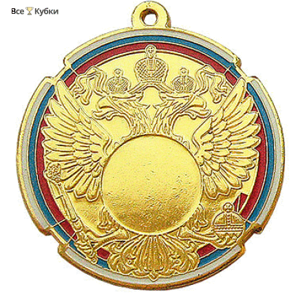 Медаль MD Rus.70/G (D-70 мм, D-25 мм, s-3 мм)
