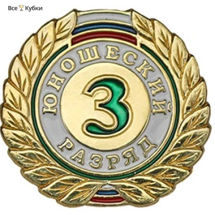 Значок юношеский 3 разряд