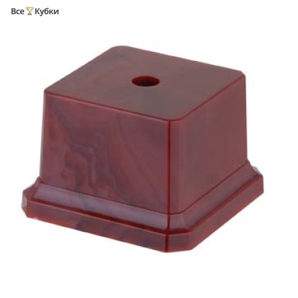 Цоколь BS 001/BR I (пластик коричневый, 50х50х40 мм)