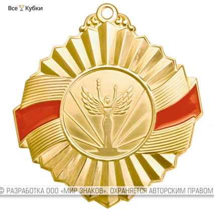 Медаль MZP 308-50/GRD (D-50 мм, D-25 мм, s-2 мм) латунь
