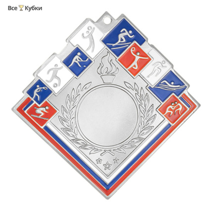 Медаль MZ 136-80/S (60х60мм, D-25 мм, s-2,5мм)