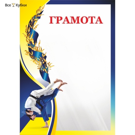 Грамота 00615 дзюдо