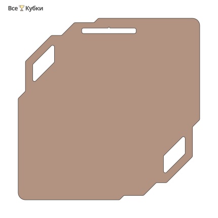 Заготовка медали MZP 841-100/BM под сублимацию (100x100мм, s-2 мм)