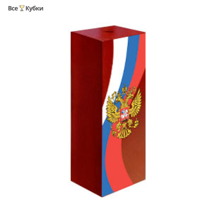 Стемма деревянная Российская символика (150x60x45 мм)