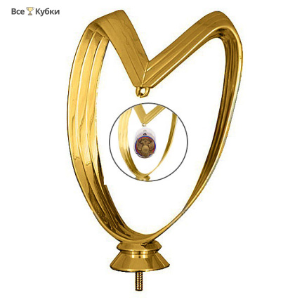 Фигура B343/G рамка сердце (H-15 см)