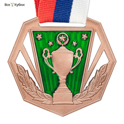 Медаль MZP 569-60/BM (D-60мм, s-2мм) с лентой