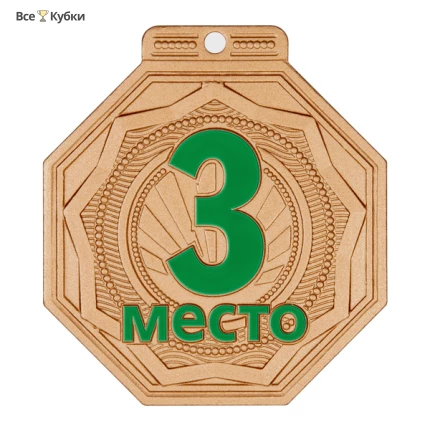 Медаль MZP 506-55/BM 3 место (50х55мм, s-2 мм)