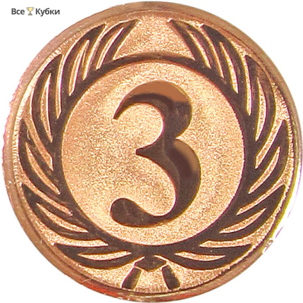 Эмблема D1-A38/B 3 место (D-25 мм)