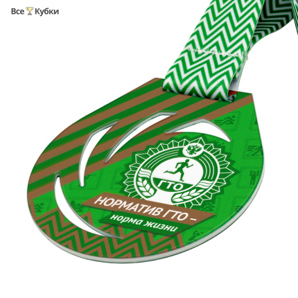 Медаль GMZP 845-75-1/BМ (75х80мм, s-2 мм)