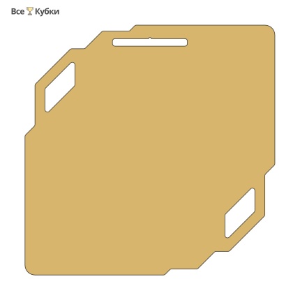 Заготовка медали MZP 841-100/White под сублимацию (100x100мм, s-2 мм)