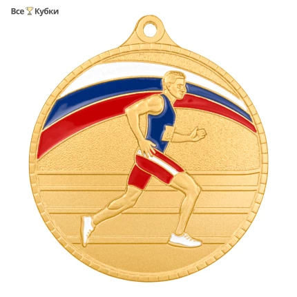 Медаль MZP 592-55/G бег мужской (D-55мм, s-2 мм)